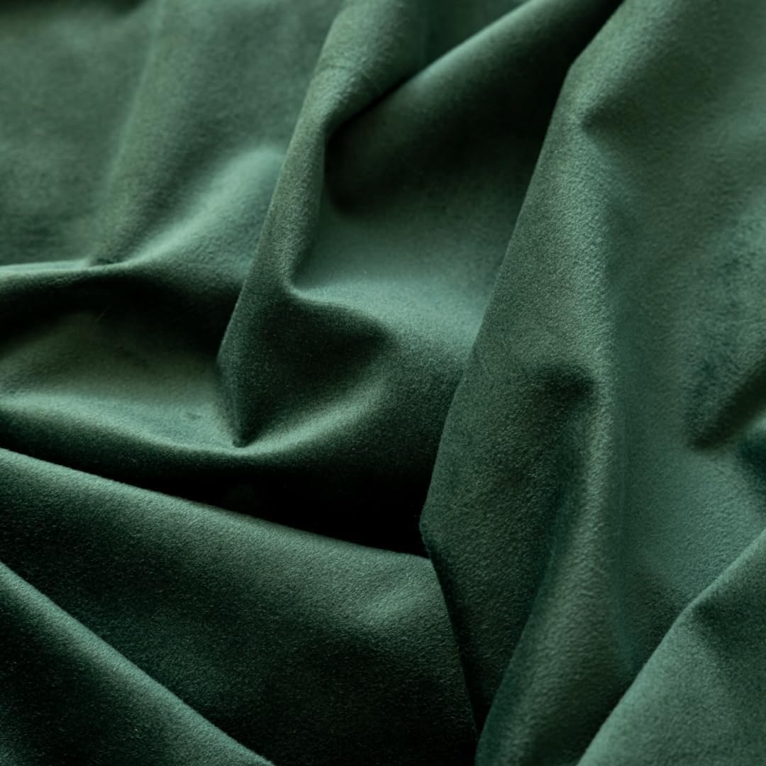 F-CHU Luxury Green Tablecloth Thickset Velvet Tablecloth with Beautiful Gold Tassels Table Cloth for Home Decor Wedding, Party, Banquet and Events 60x70-Inch