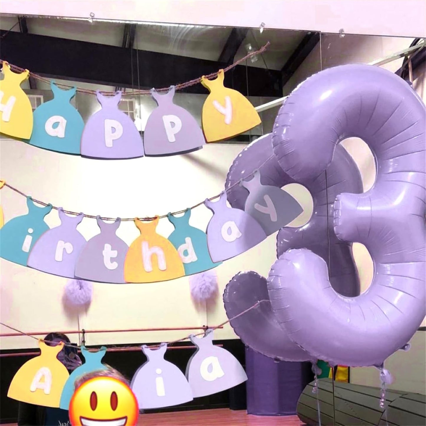Light Purple 15th Birthday Balloons, 40 Inch Dusty Pastel Purple Mylar Foil Number 15 Balloons for Girls, Lavender Birthday Party Balloons Numbers 1 & 5 for Women 51st Anniversary Decorations Supplies