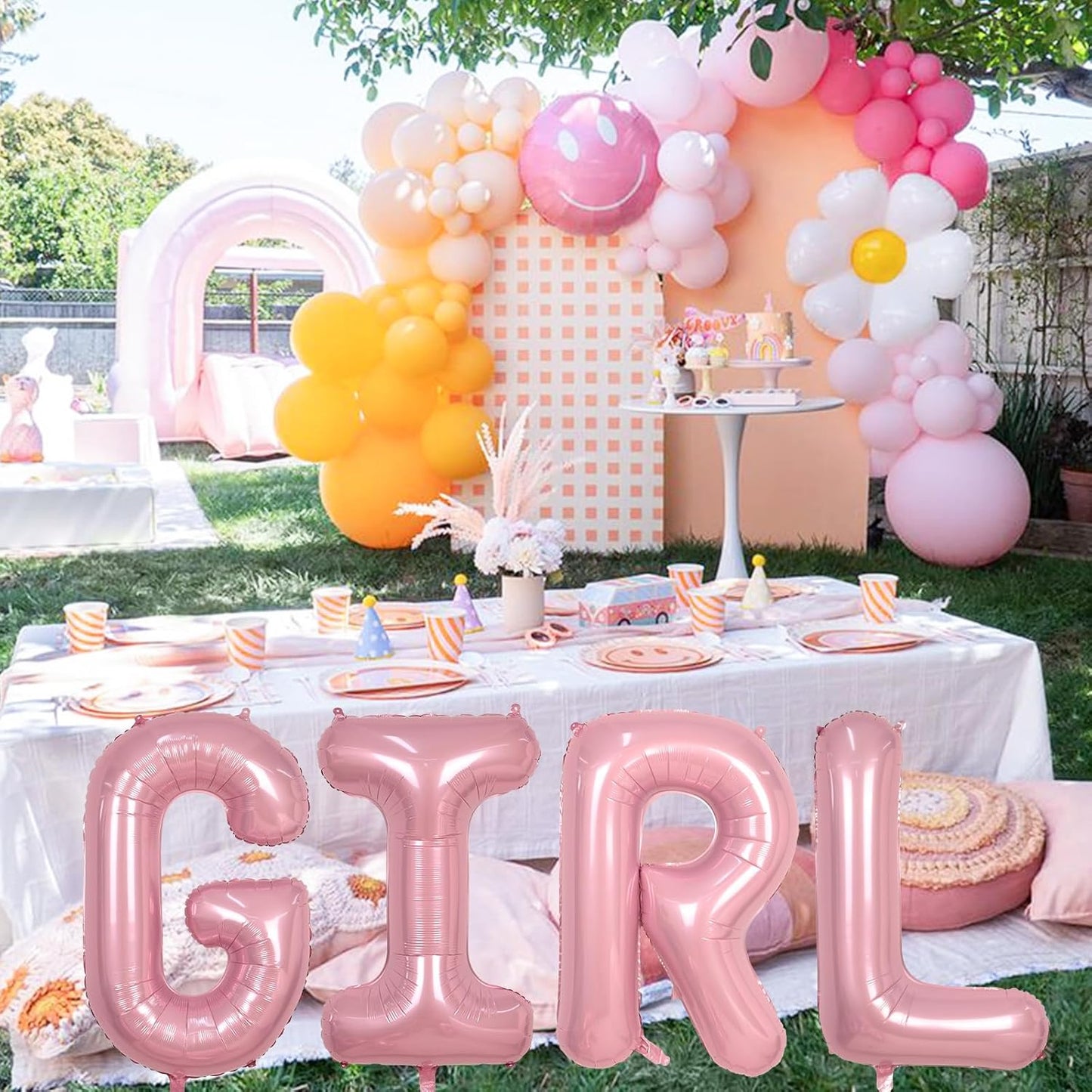 Q Letter Balloon Pastel Pink, 40 Inch Alphabet Foil Word Balloons, Big Inflatable Light Pink Balloon Letter Q, XXL Helium Custom Letter Balloons Baby Pink for Girl Birthday Party Decoration Supplies