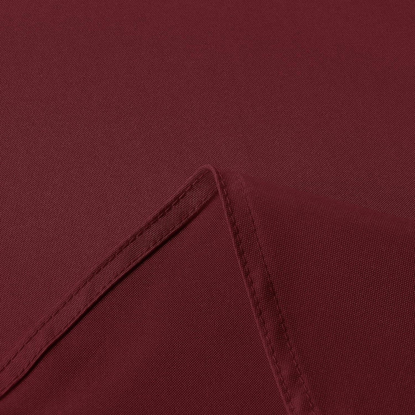sancua Round Tablecloth - 108 Inch - Water Resistant Spill Proof Washable Polyester Table Cloth Decorative Fabric Table Cover for Dining Tables, Buffet Parties and Camping, Burgundy