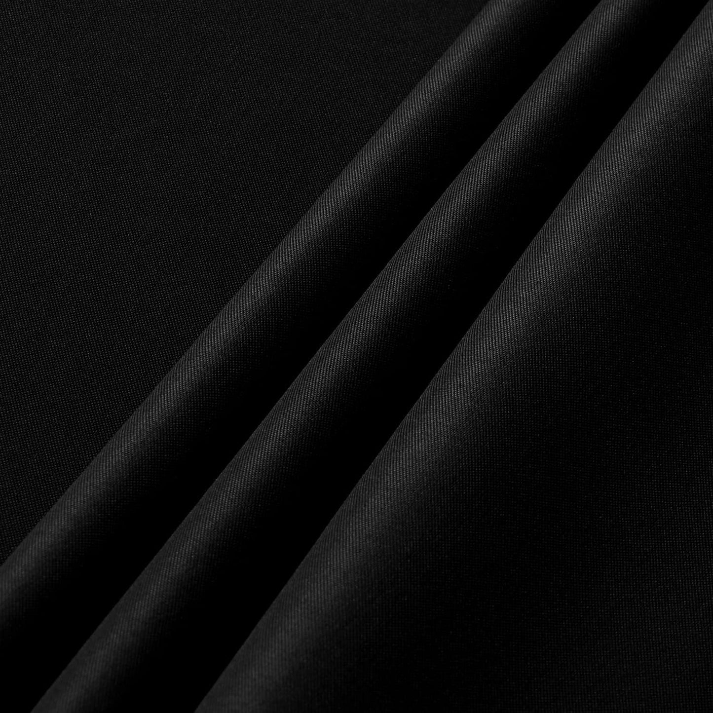 sancua 2 Pack Black Tablecloth 54 x 78 Inch, Rectangle 4 Feet Table Cloth - Stain and Wrinkle Resistant Washable Polyester Table Cover for Dining Tables, Buffet Parties and Camping