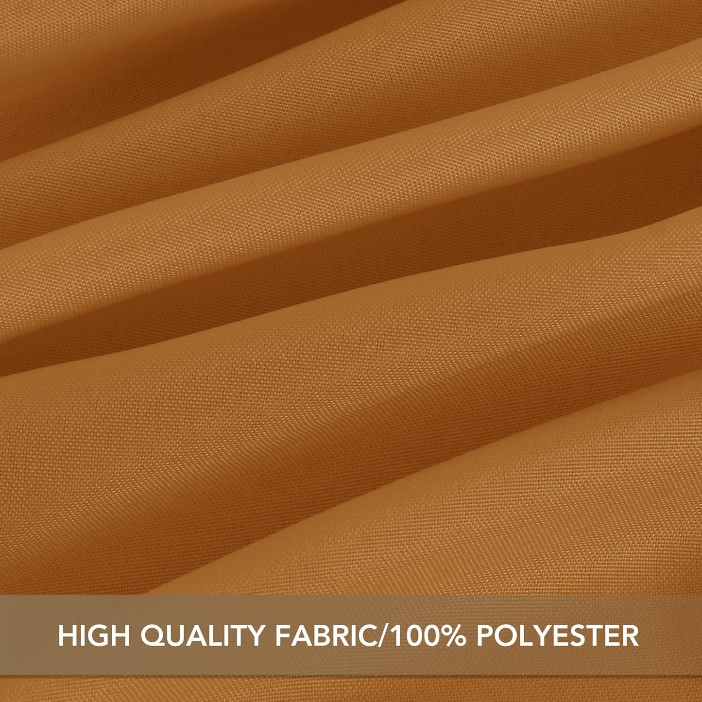 sancua Thanksgiving Square Tablecloths 60x60 Inch Bronze, 2 Pack - Fabric Fall Table Cloth for Square or Round Tables, Washable Polyester Table Cover for Dinner, Holiday Party, Display Tables