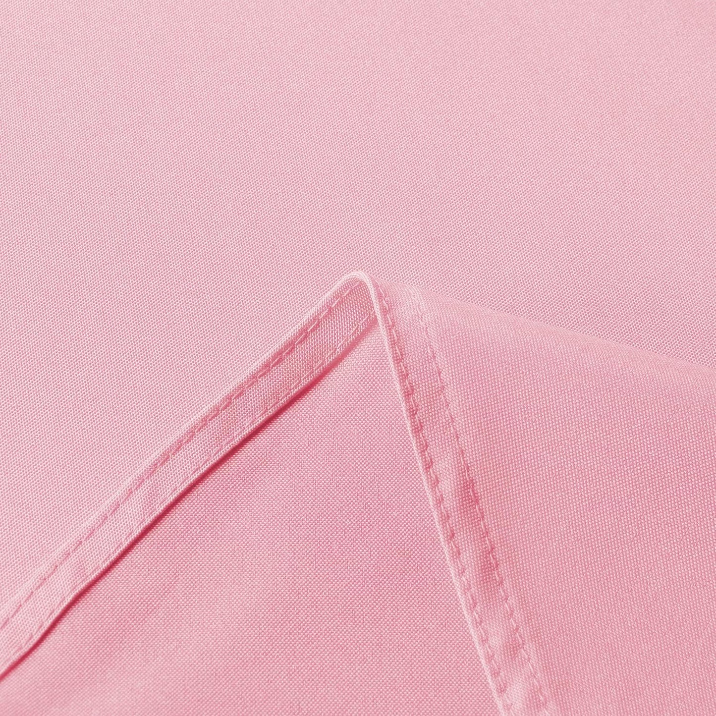 sancua Round Tablecloth - 80 Inch - Water Resistant Spill Proof Washable Polyester Table Cloth Decorative Fabric Table Cover for Dining Tables, Buffet Parties and Camping, Pink