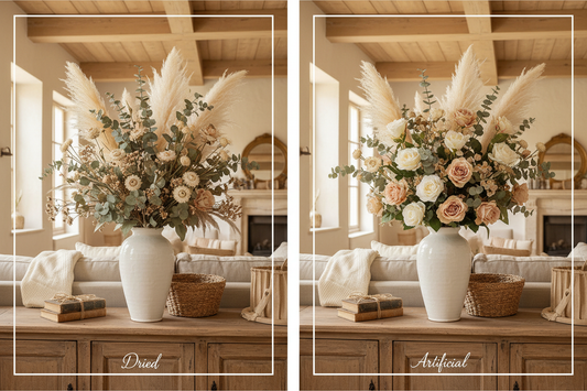 Dried Flowers vs. Artificial Flowers: Which Is Better for Home Décor?