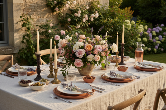 How to Set a French Country Table for Summer Dinner Parties