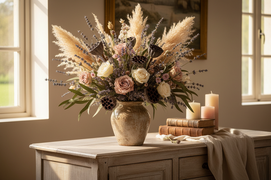 How to Style Dried Flowers for a Timeless Home