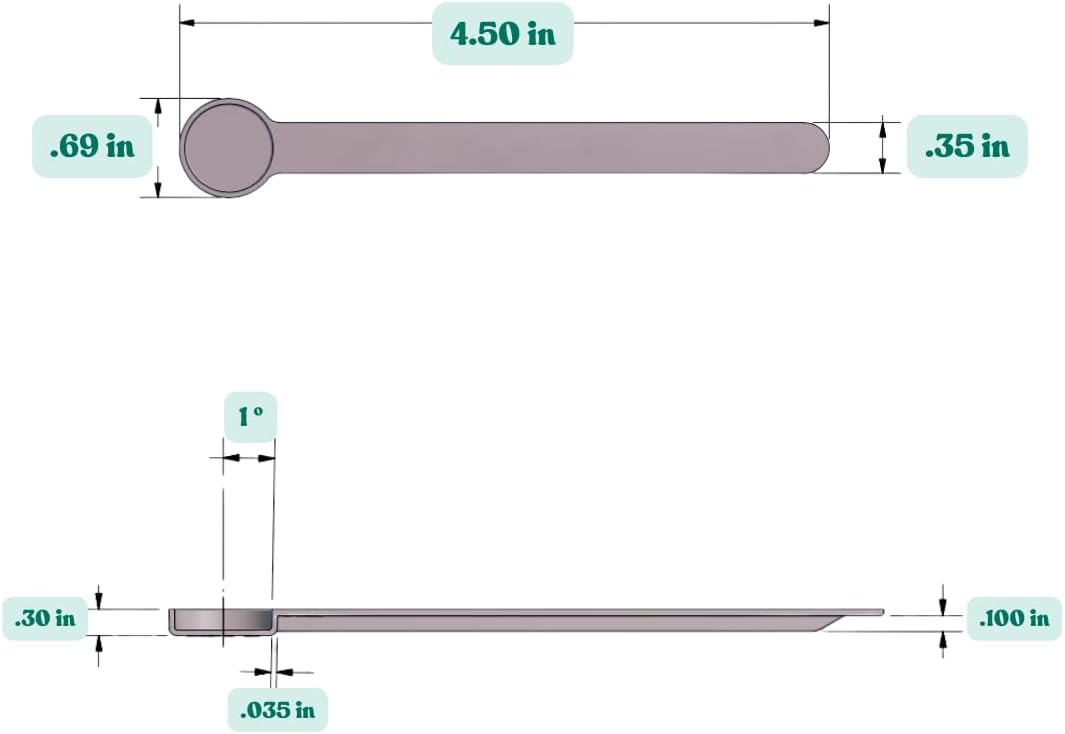 1/4 Teaspoon (1.25 mL) Long Handle Scoop for Measuring Coffee, Pet Food, Grains, Protein, Spices and Other Dry Goods (Pack of 100)