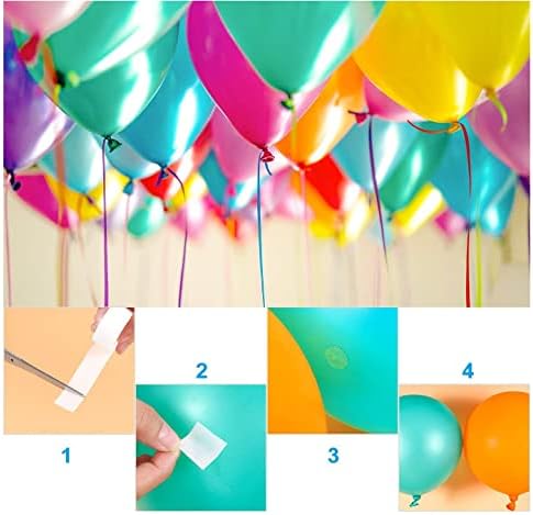 Balloon Arch Decorating Kit - 2 Rolls Tape Strips for Garlands, Party and Wedding Decorations