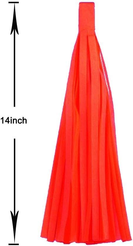 Red Blue and Black Tassel Garland Banner Paper Tassels for Birthday Party Decorations,Pack of 15