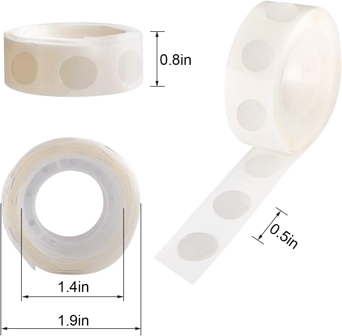 3000pcs Glue Point Clear Balloon Glue Removable Adhesive Dots Double Sided Dots of Glue Tape for Balloons Craft Glue Points Dots Sticky Dots or Wedding Decoration