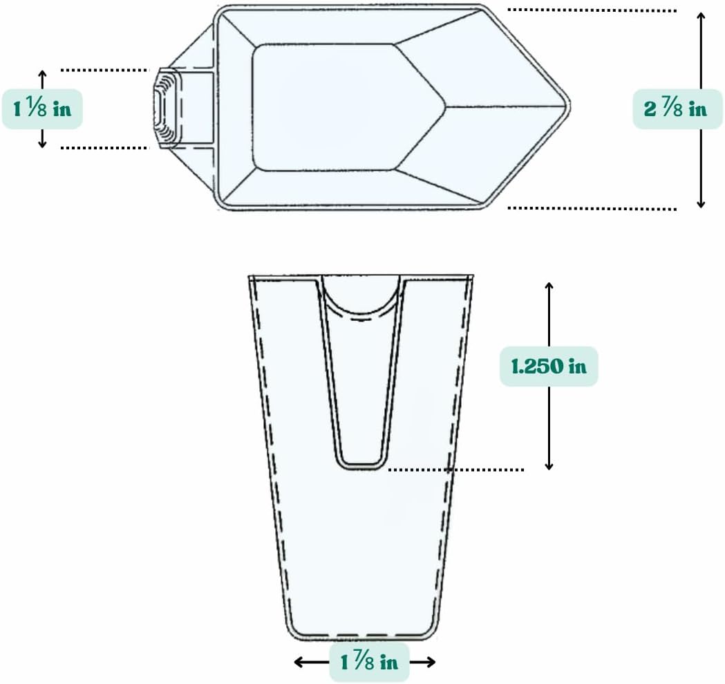 2 Cup (1 Pint | 16 Oz. | 500 mL) Scoop for Measuring Coffee, Pet Food, Grains, Protein, Spices and Other Dry Goods (Pack of 100)
