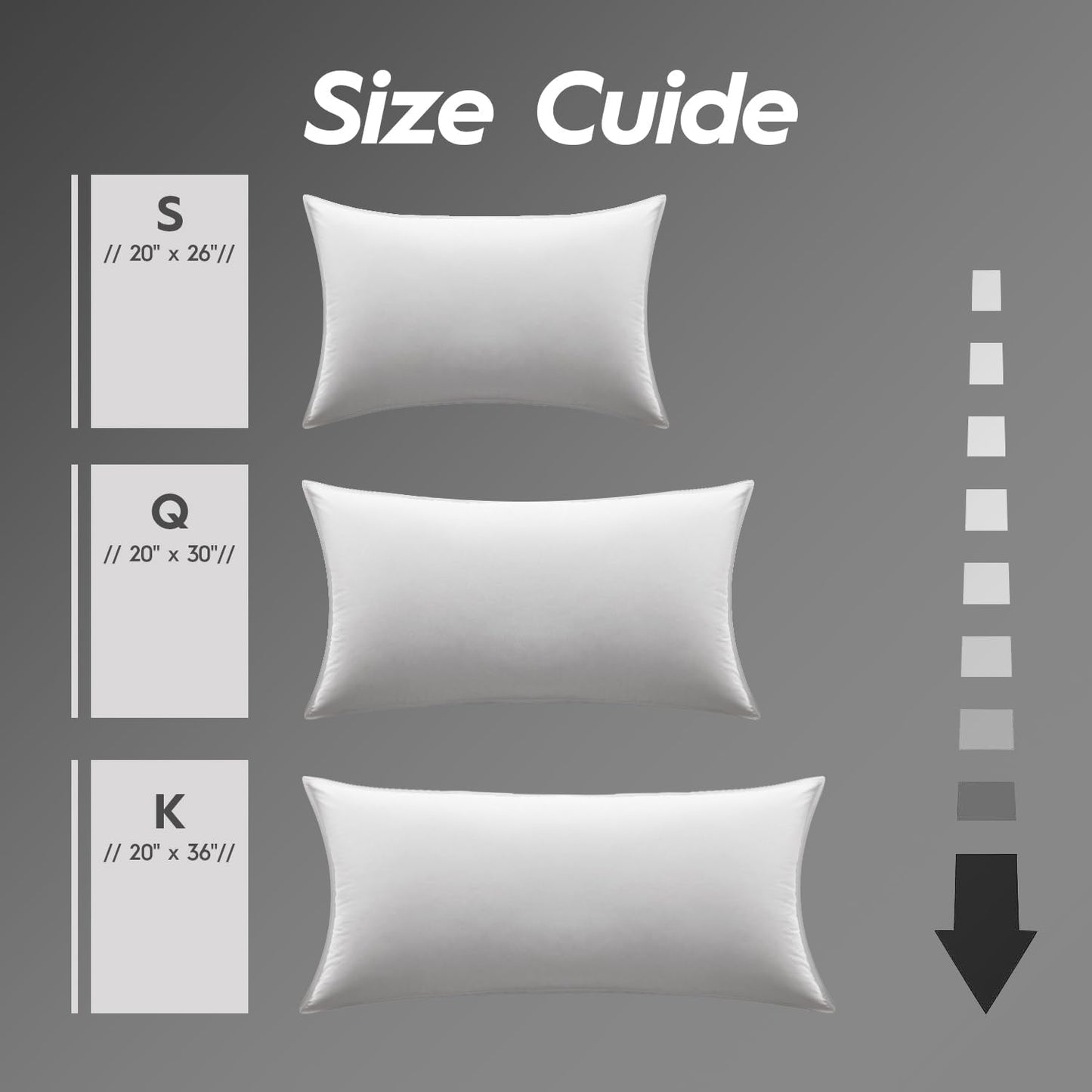 Globon Ultra Soft Down Pillow King Size, All Down Filled Bed Pillow for Sleeping, 100% Cotton Shell 500 Thread Count, Soft Hotel Collection Down Feather Pillow 20" x 36" 1 Pack