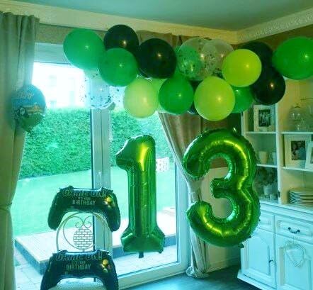 Green 40 Inch Large Number 5 Birthday Balloon, 2025 Five 5th 15 25 35 50 55 Birthday Celebration Decorations, Foil 5 Mylar Helium Number 5 Balloons Girl Boy Anniversary Party Supplies