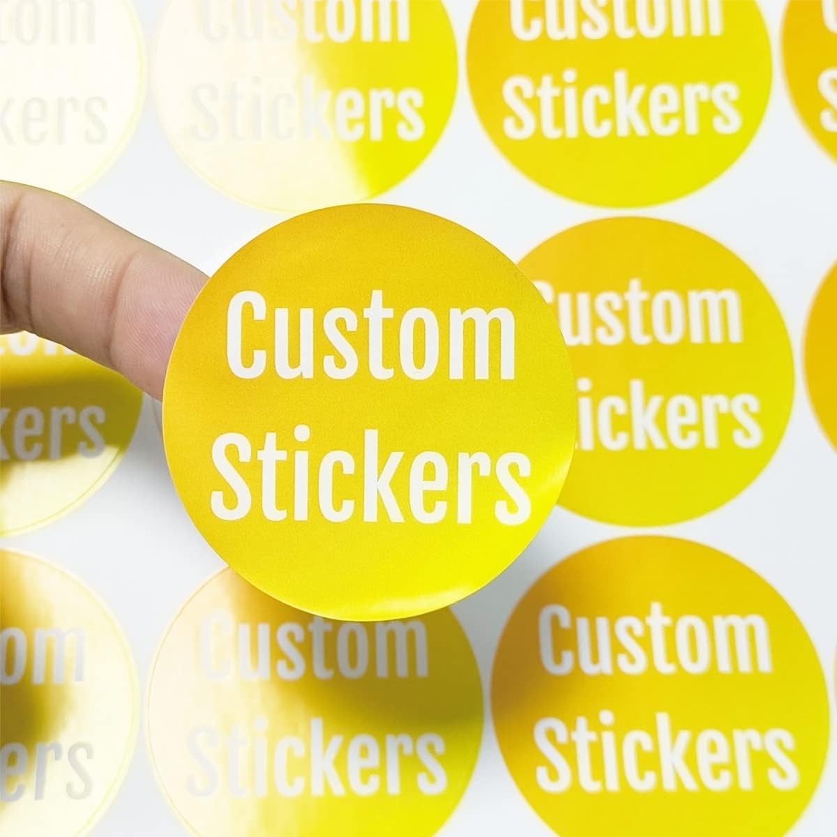 100-500 Custom Stickers Personalized Labels, Customized Stickers with Any Image Logo and Text. Custom Stickers for Business Logo Labels,etc. (Oval,4X2 Inch)