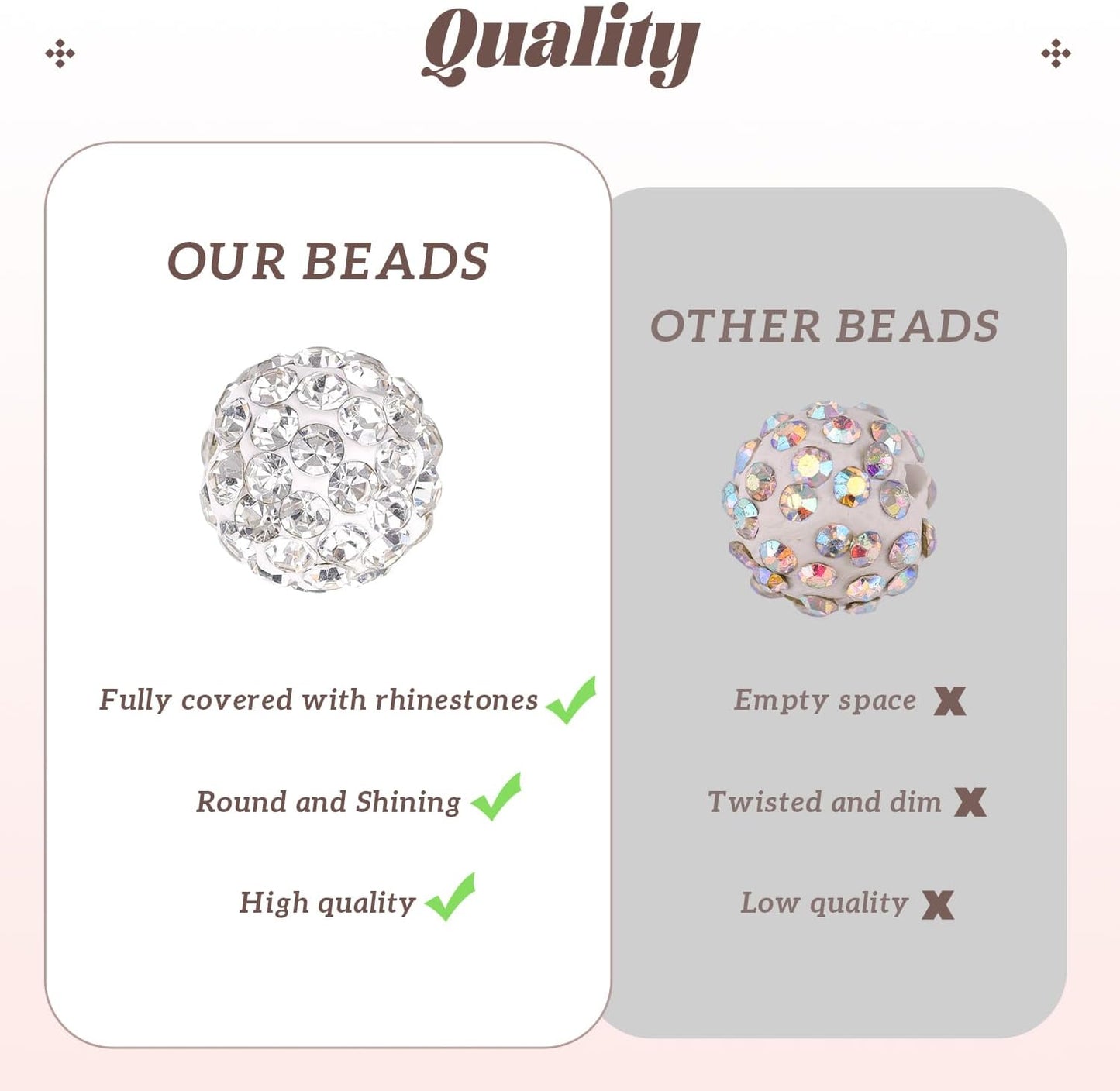 105pcs 10mm Rhinestone Beads for Jewelry Making, Yellow Shiny Round Disco Ball Beads Bulk, Sparkle Crystal Clay Christmas for Bracelet Baseball Necklace Earring Crafting and DIY