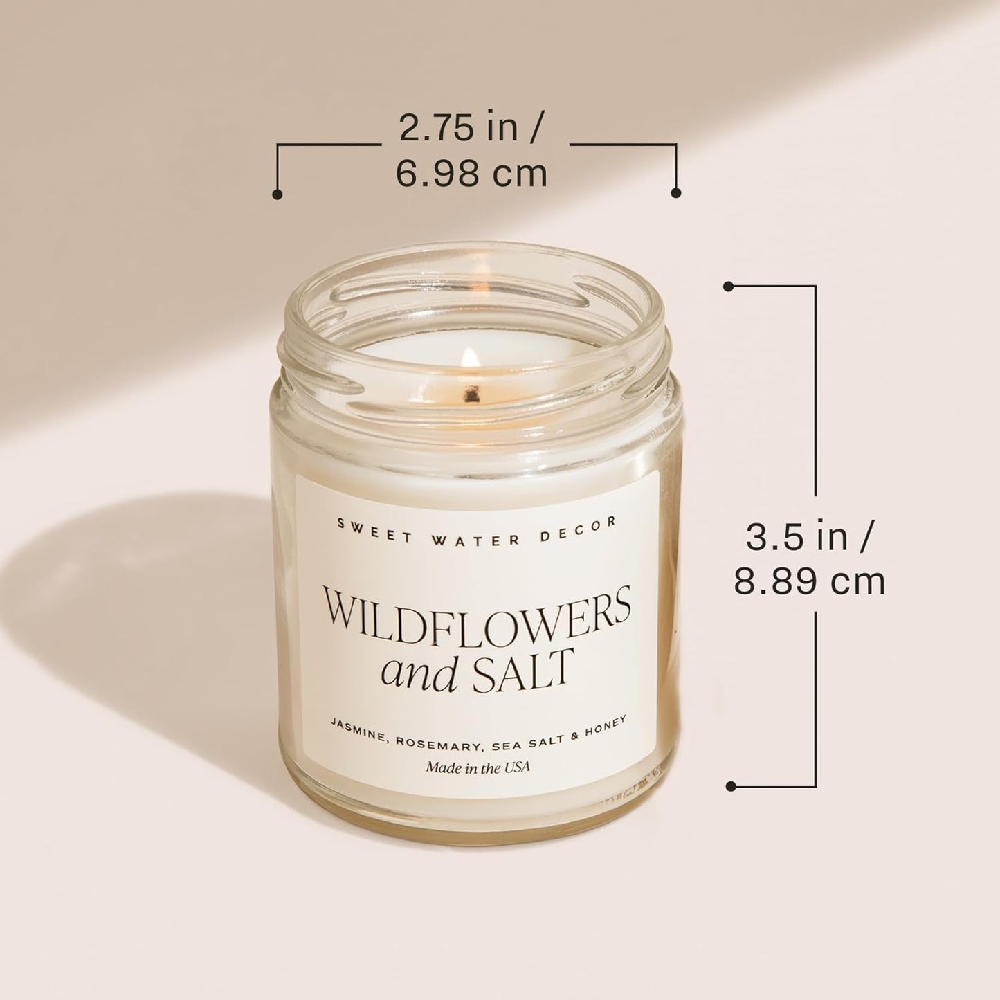 Sweet Water Decor Mulled Cider Candle - Fall Scented with Cinnamon, Icing and Cinnamon Buttery Pastry for Home - Fall Soy Candles with 40 Hours Burn Time - 9Oz Gold Lid Clear Jar Mulled Cider Scents