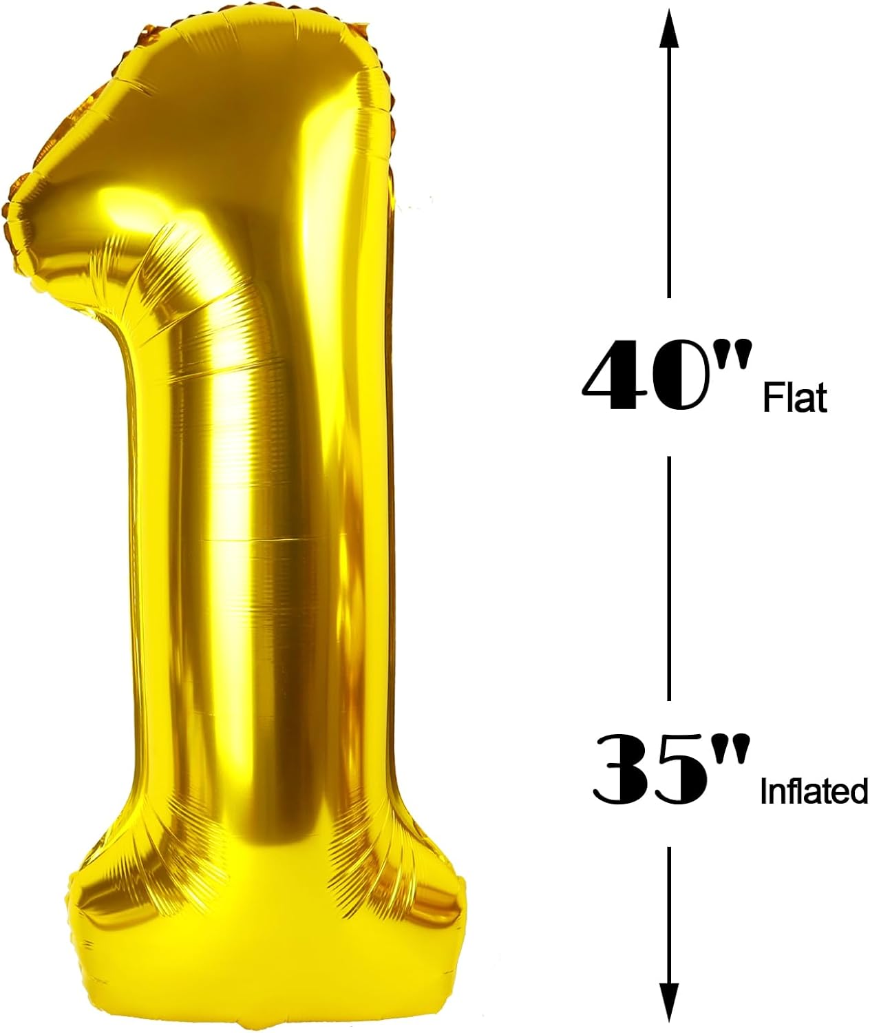 Gold 40 Inch Big Number Balloon Birthday Decoration, Number 12 Helium Balloon 12 Twelve Celebration, Boy Girl Baby Anniversary Party Graduations Supplies Decorations
