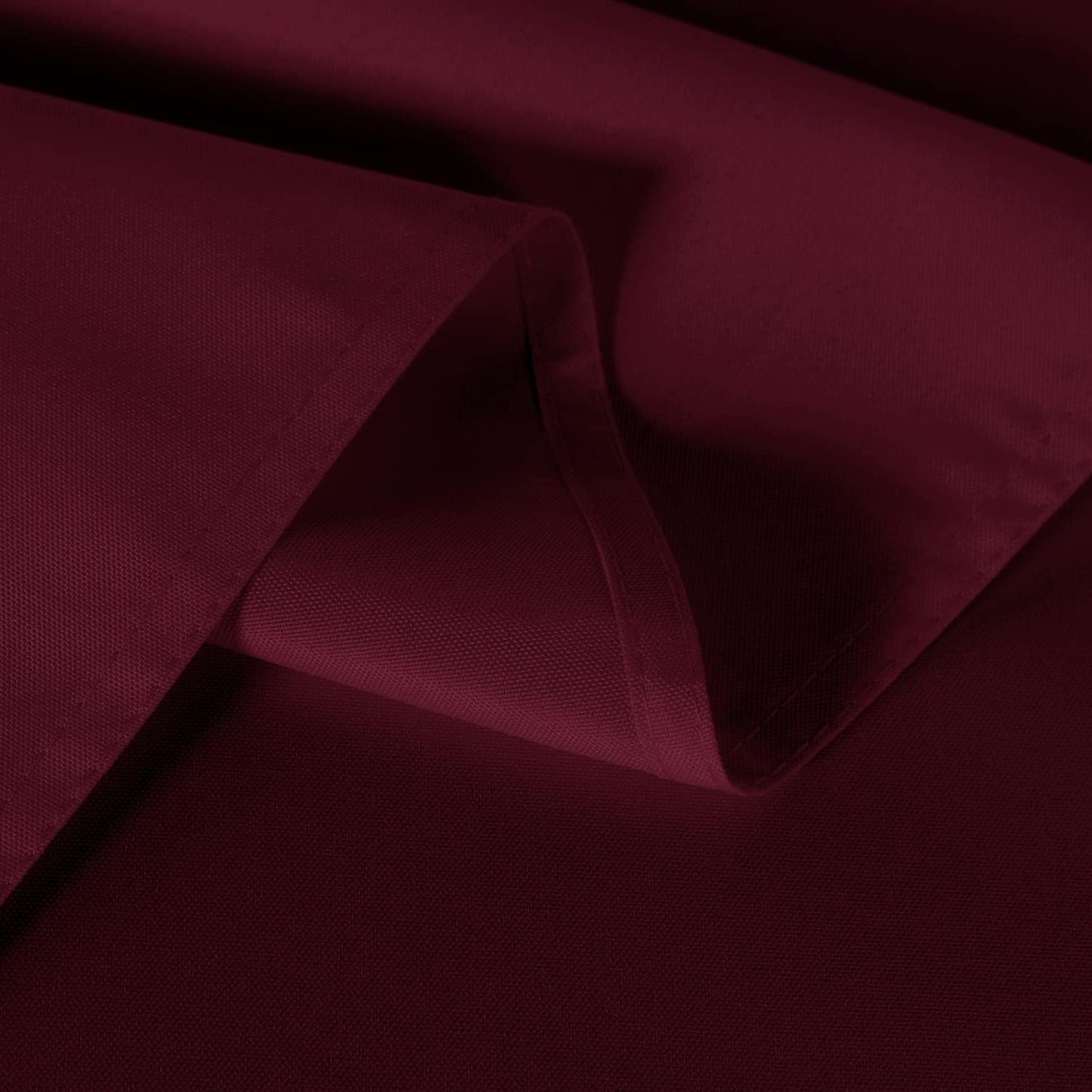 sancua 2 Pack Round Tablecloth 60 Inch Burgundy, Stain and Wrinkle Resistant Table Cloth - Washable Polyester Table Cover for Dining Tables, Buffet Parties and Camping