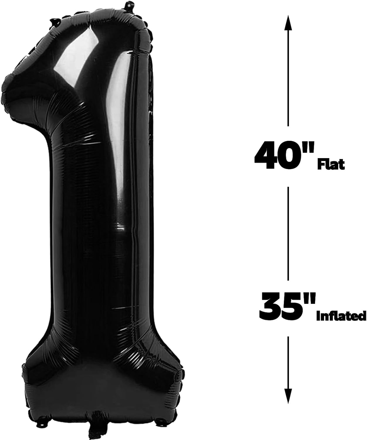 Black Number 13 Balloon, 40 Inch, Birthday Party Decorations, Graduation & Anniversary Supplies