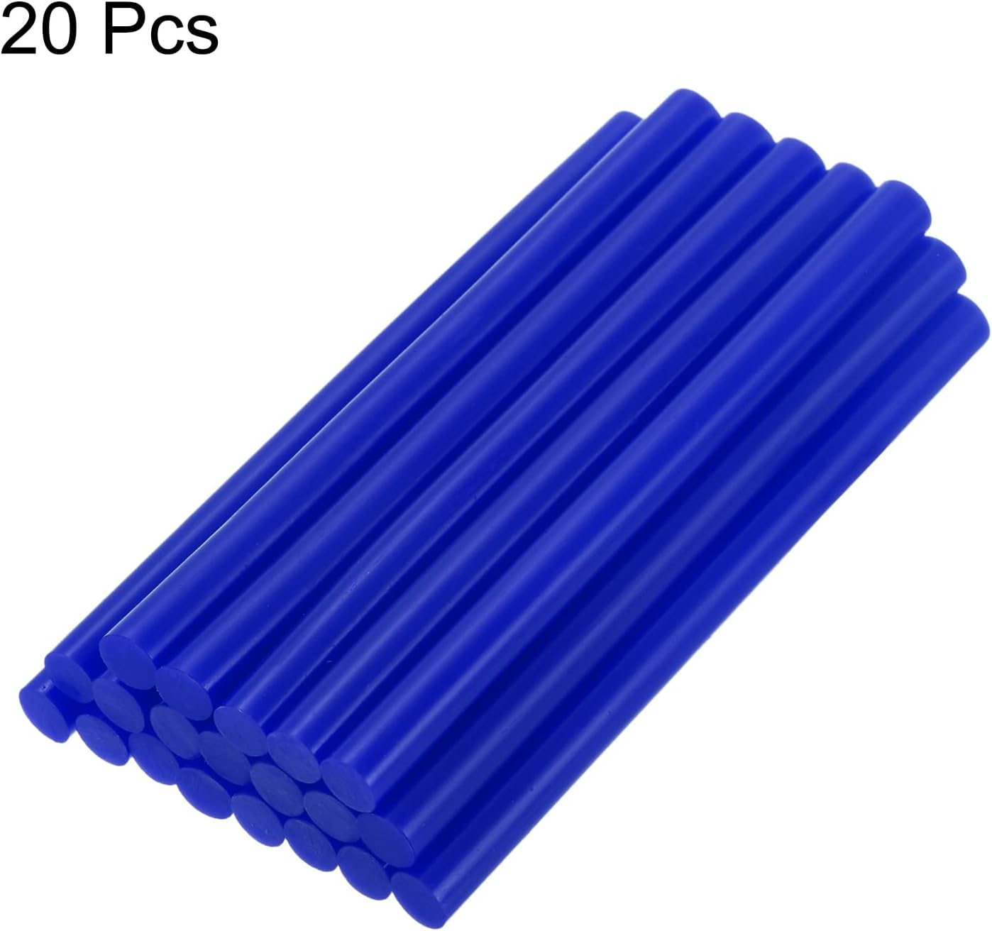 uxcell 20pcs Hot Glue Sticks for Glue Gun 11mm/0.43-inch x 4-inch Mini Hot Melt Adhesive Glue Stick Bright Blue