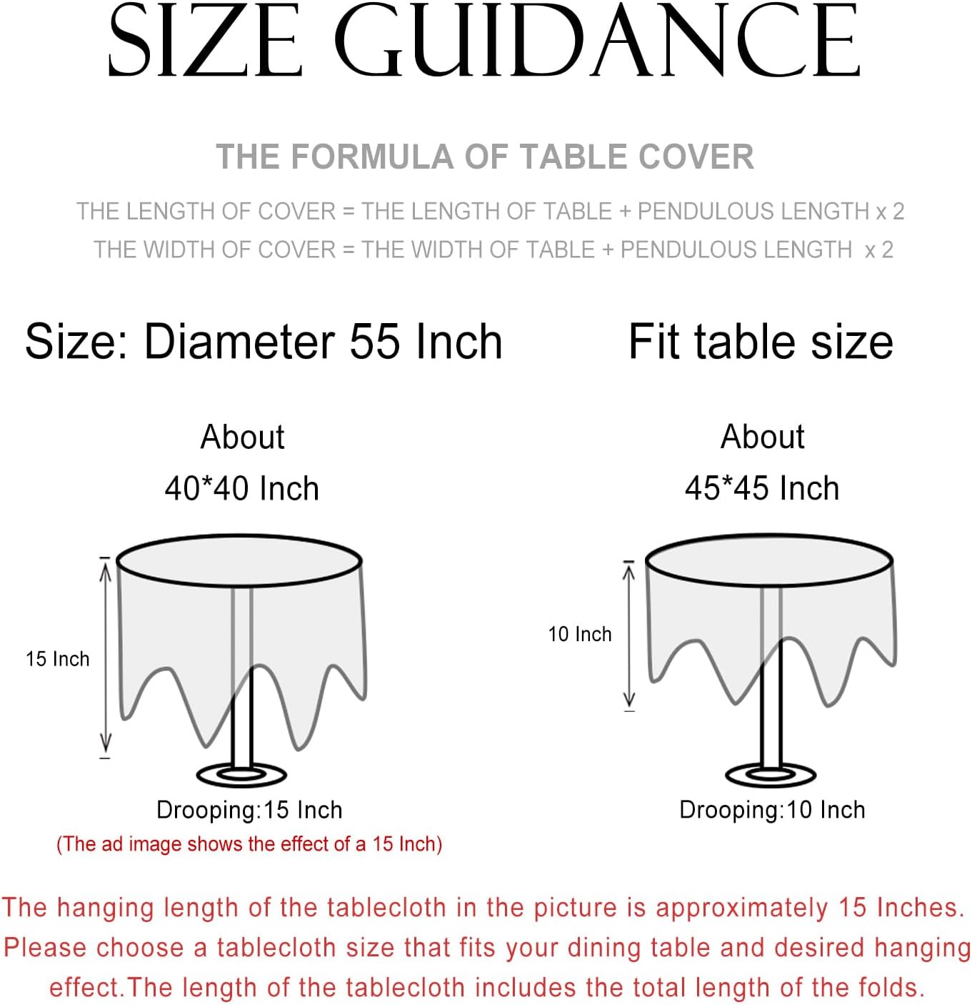 patdrea Designer Vintage Linen Round Tablecloth,French Table Cloth with Floral Pattern,Provencal Decoration Table Cover for Kitchen Dining,Christmas,Thanksgiving,Diameter 55"-Littledaisy