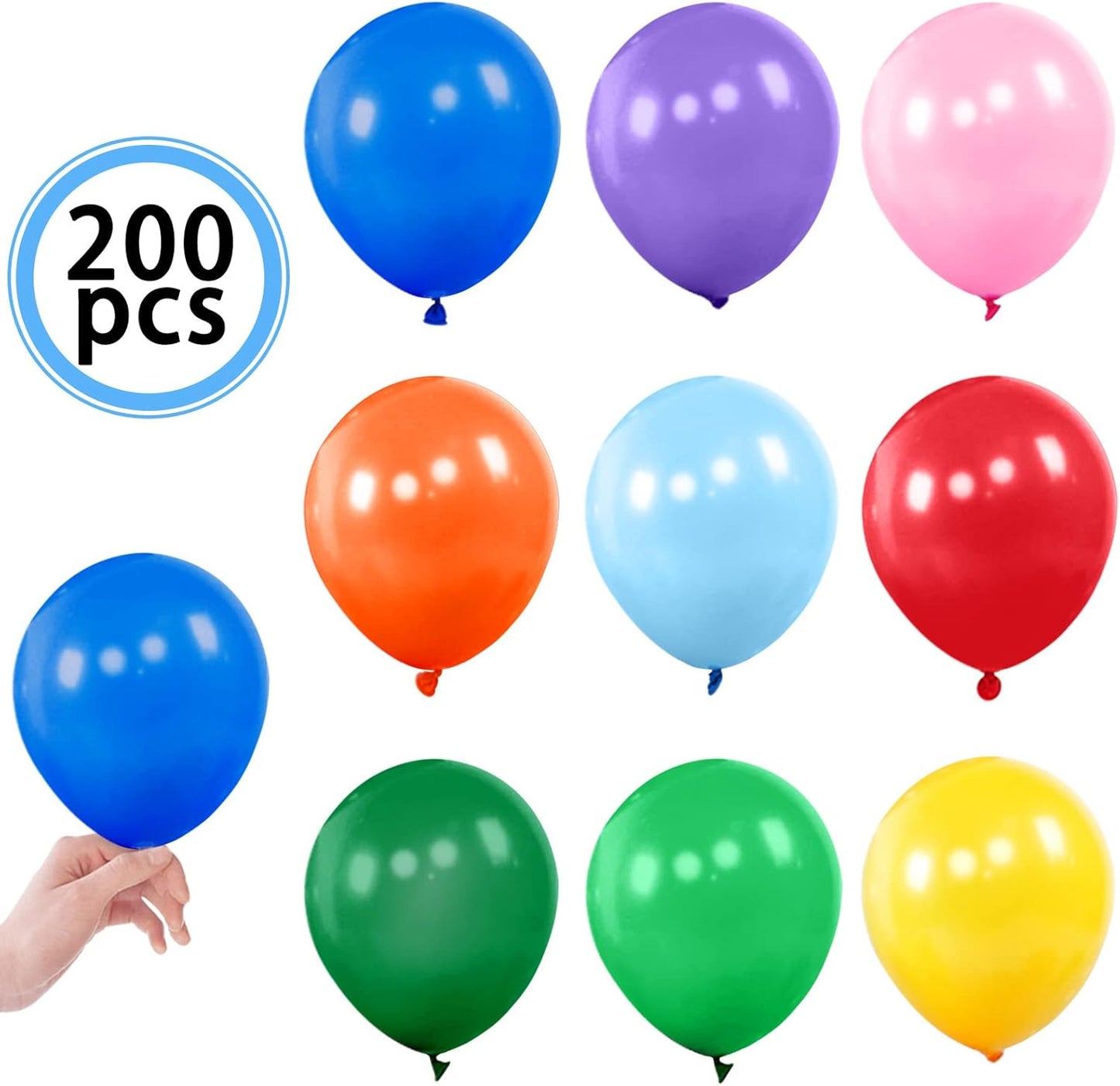 KAWKALSH Metallic Gold Balloons 5 Inch, 100Pcs Small Mini Latex Balloons for Party Birthday Baby Shower Anniversary Festival Arch Garland Decoration