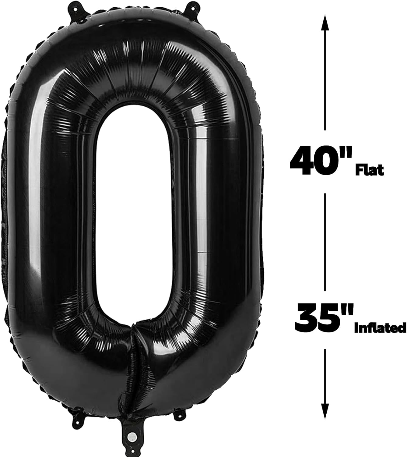 Black Number 70 Balloon, 40 Inch, Birthday Party Decorations, Anniversary & Graduation Supplies