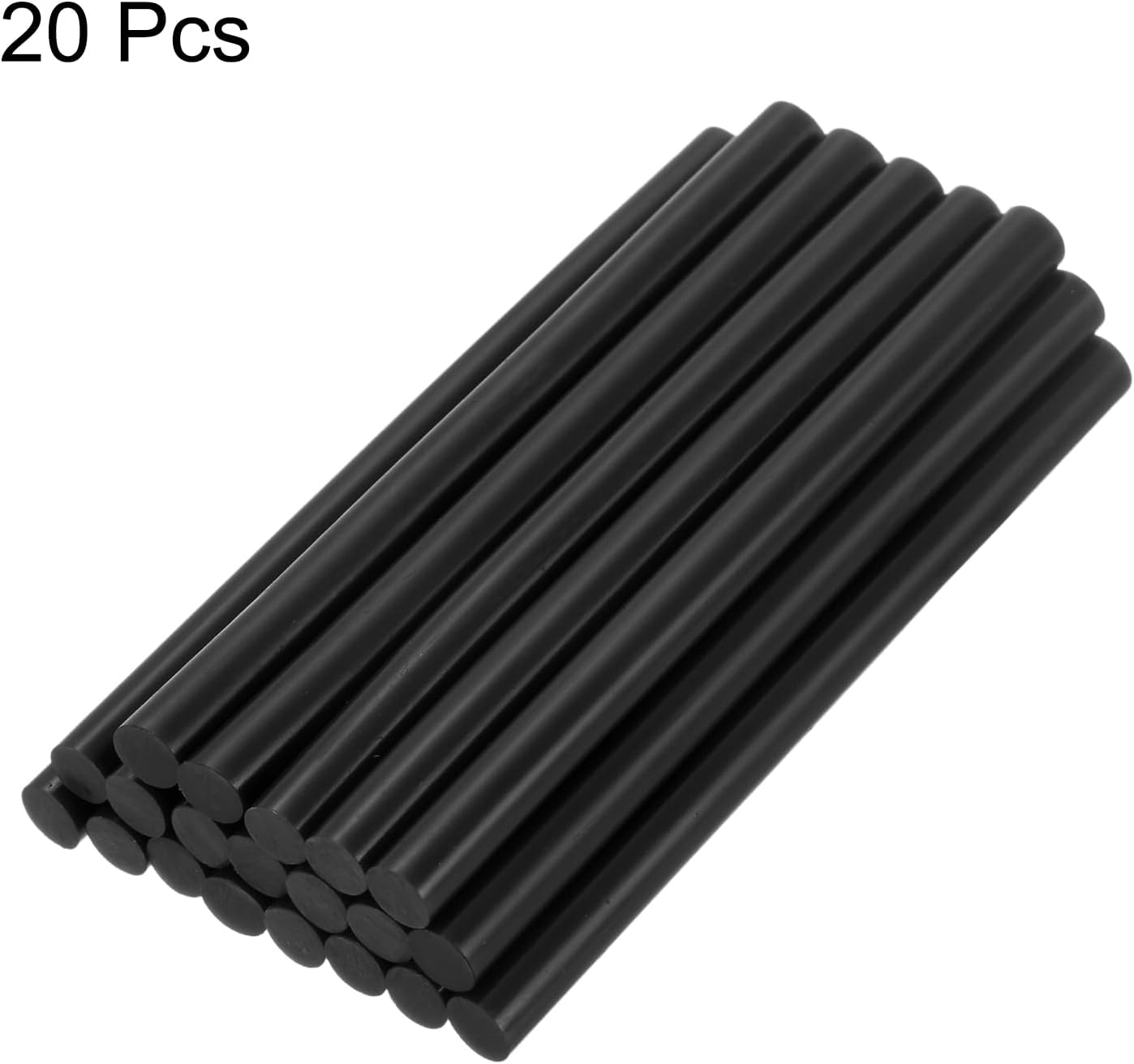 uxcell 20pcs Hot Glue Sticks for Glue Gun 7mm/0.27-inch x 8-inch Mini Hot Melt Adhesive Glue Stick Black