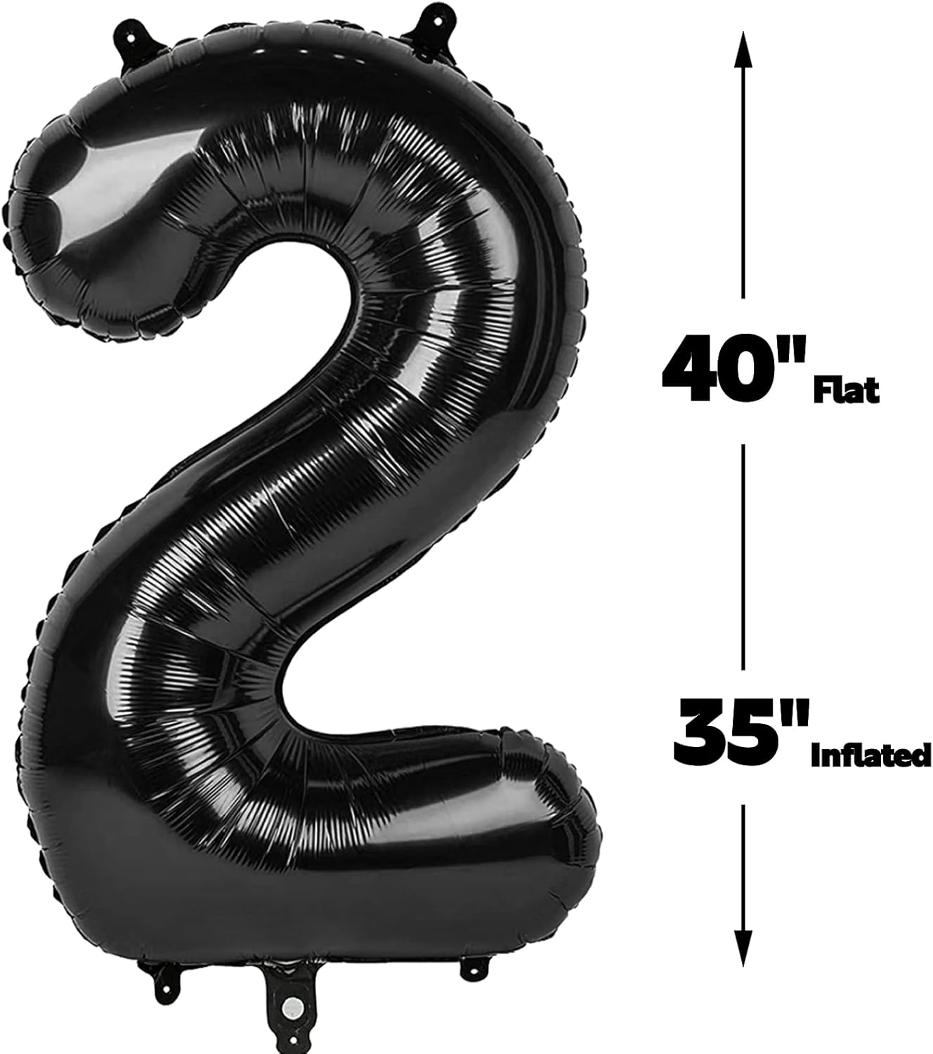 Black Number 27 Balloon, 40 Inch, Birthday Party Decorations, Anniversary & Graduation Supplies