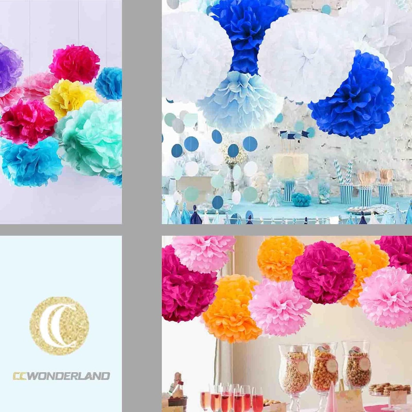 Olive Sage Green Tissue Paper Pom Poms-Tan Boho Tissue Paper Flowers-12PC Wall Hanging Decorations for Wild Safari Jungle Botanical Greenery Neutral Wedding Baby Shower Decorations