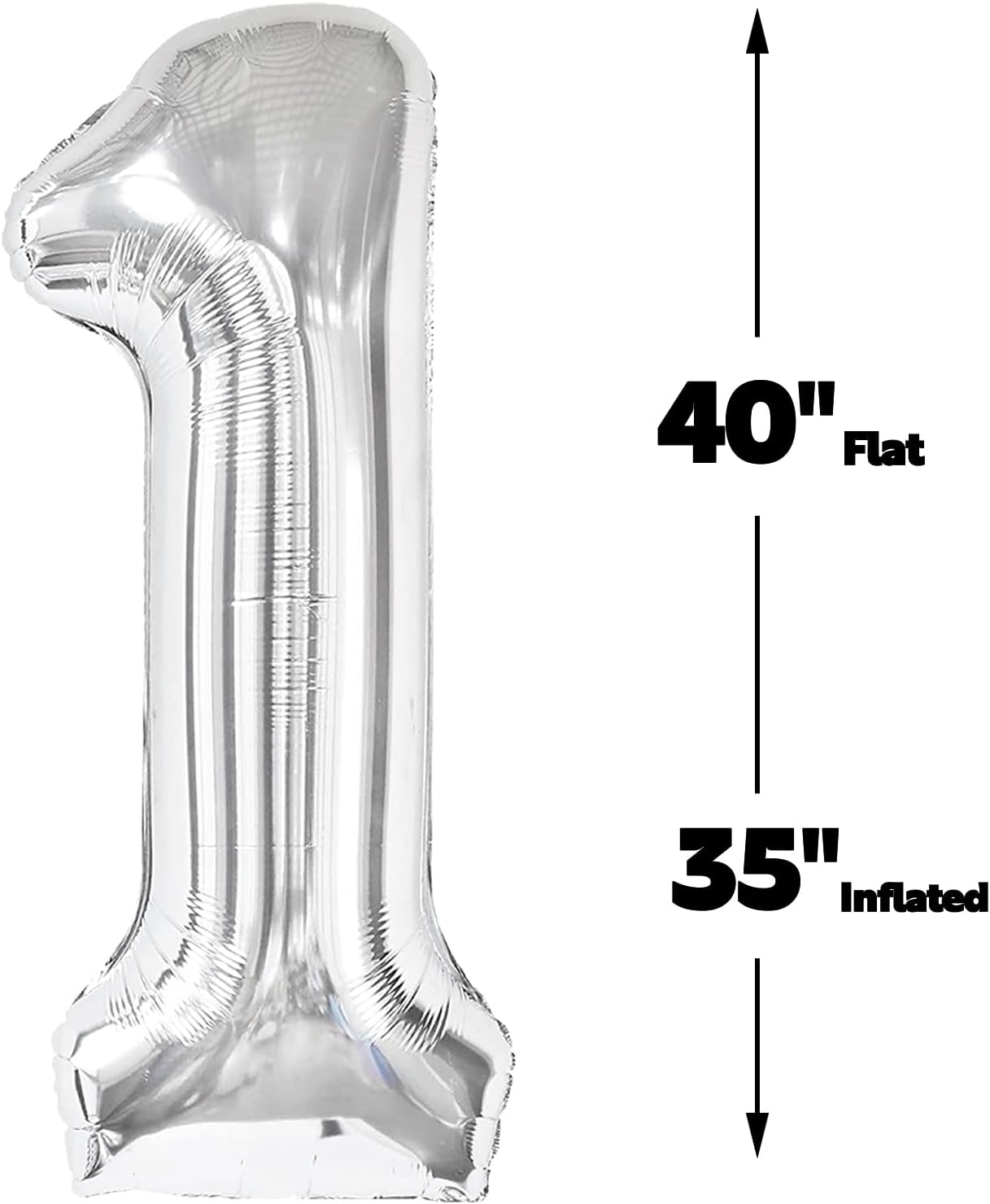 Silver Foil Number 18 Balloon 40 Inch, Helium Mylar Eight Number 18 81 Birthday Balloons, 18th Silver Women Men Wedding Anniversary, Graduations Party Supplies