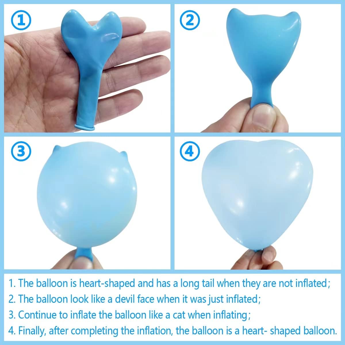 100 6-inch Red Color Heart shaped Latex Balloons for Valentines Day,Propose Marriage,Wedding Party.