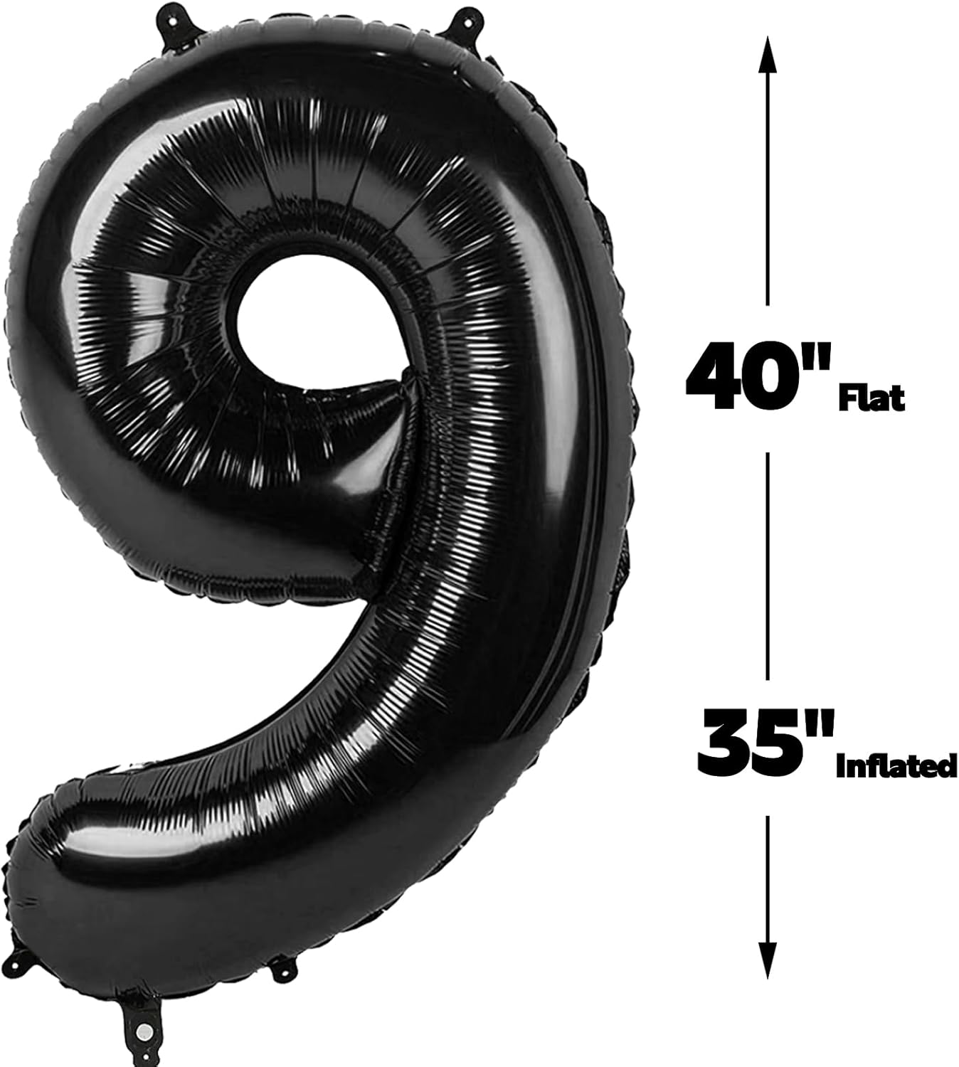 Black Number 90 Balloon 40 Inch Birthday Decorations, Anniversary and Graduation Party Supplies