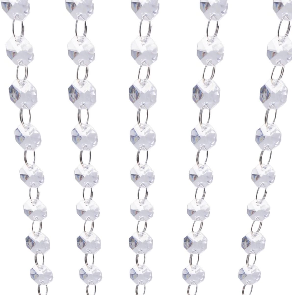 16 Feet Crystal Acrylic Gems Bead Garland Strands Manzanita Crystals Tree Garlands Christmas Decoration