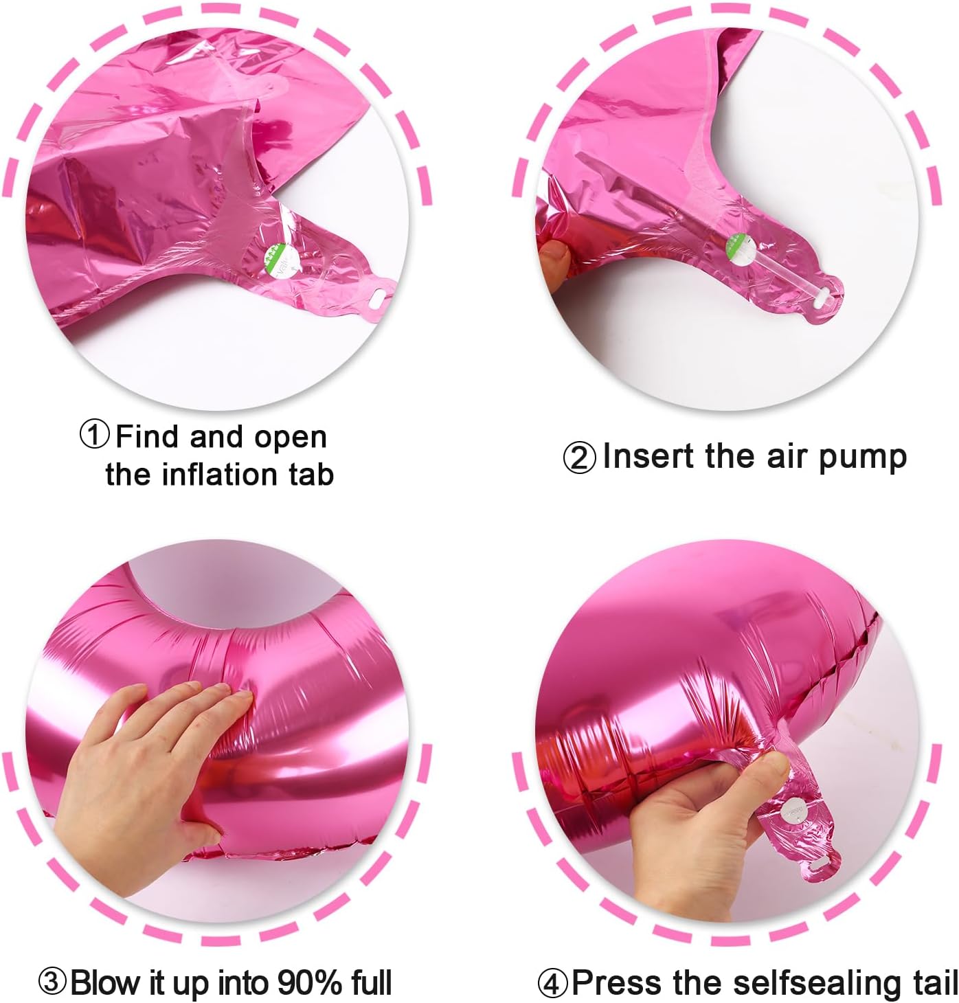 Large Pink 3 Number Balloon 40 Inch, 3 13 23 30 33 36 38 Pink Birthday Party Decorations, Number Three Foil Balloons for Anniversary Party Graduations Celebration Supplies