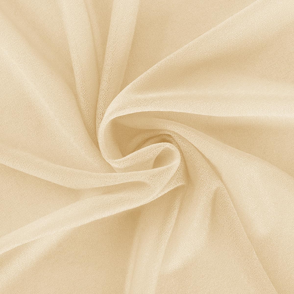 Champagne Wedding Arch Draping Fabric 1 Panel 29" × 20FT Sheer Drapes Outdoor Curtain for Wedding Ceremony Baby Bridal Shower Arch Ceiling Backdrop Decor
