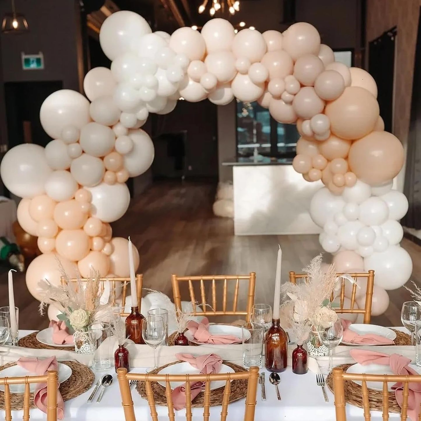 90pack Blush Balloons Different Size 18/12/10/5 Inch Blush Balloon Garland Arch Kit for Graduation, Wedding, Birthday, Princess Theme Party, Valentine's Day Party Decorations