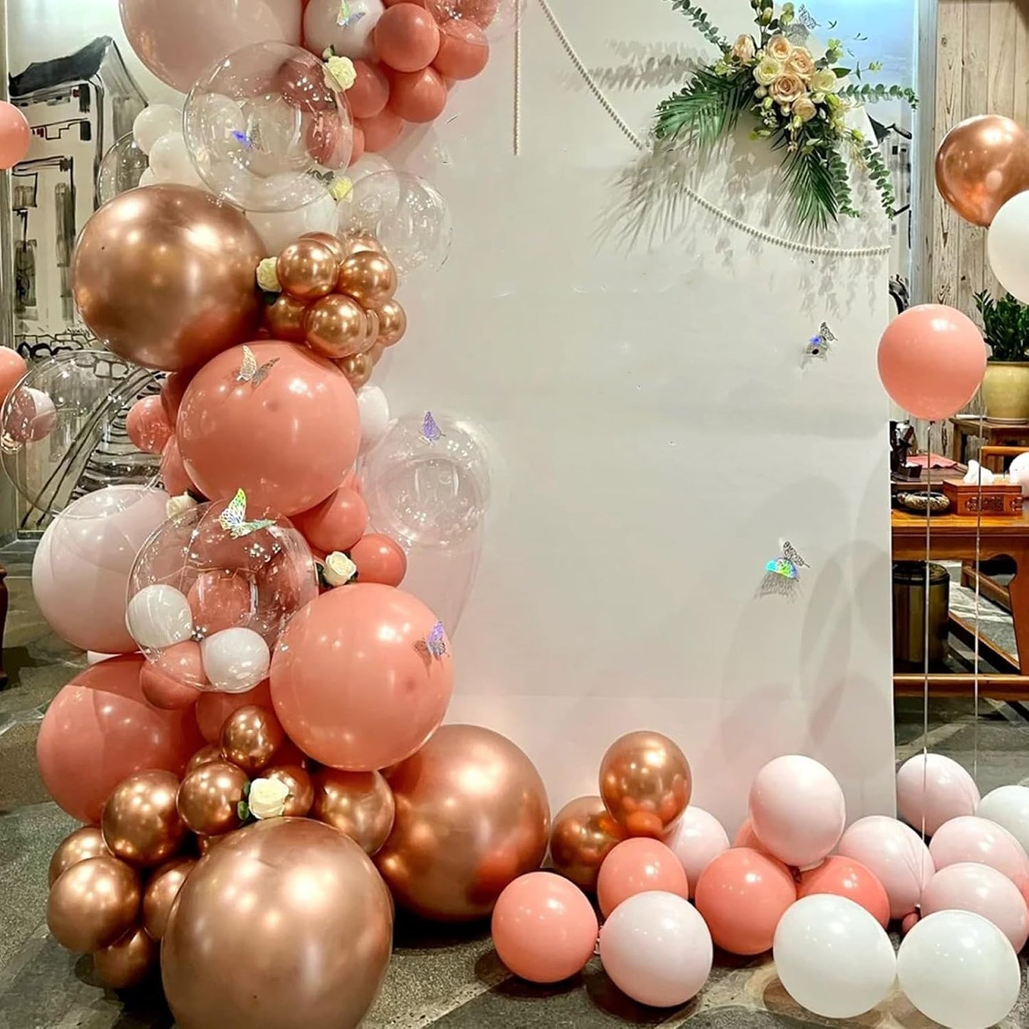 90pack Coral Red Balloons Different Size 18/12/10/5 Inch Coral Red Balloon Garland Arch Kit for Graduation, Wedding, Birthday, Princess Theme Party, Valentine's Day Party Decorations