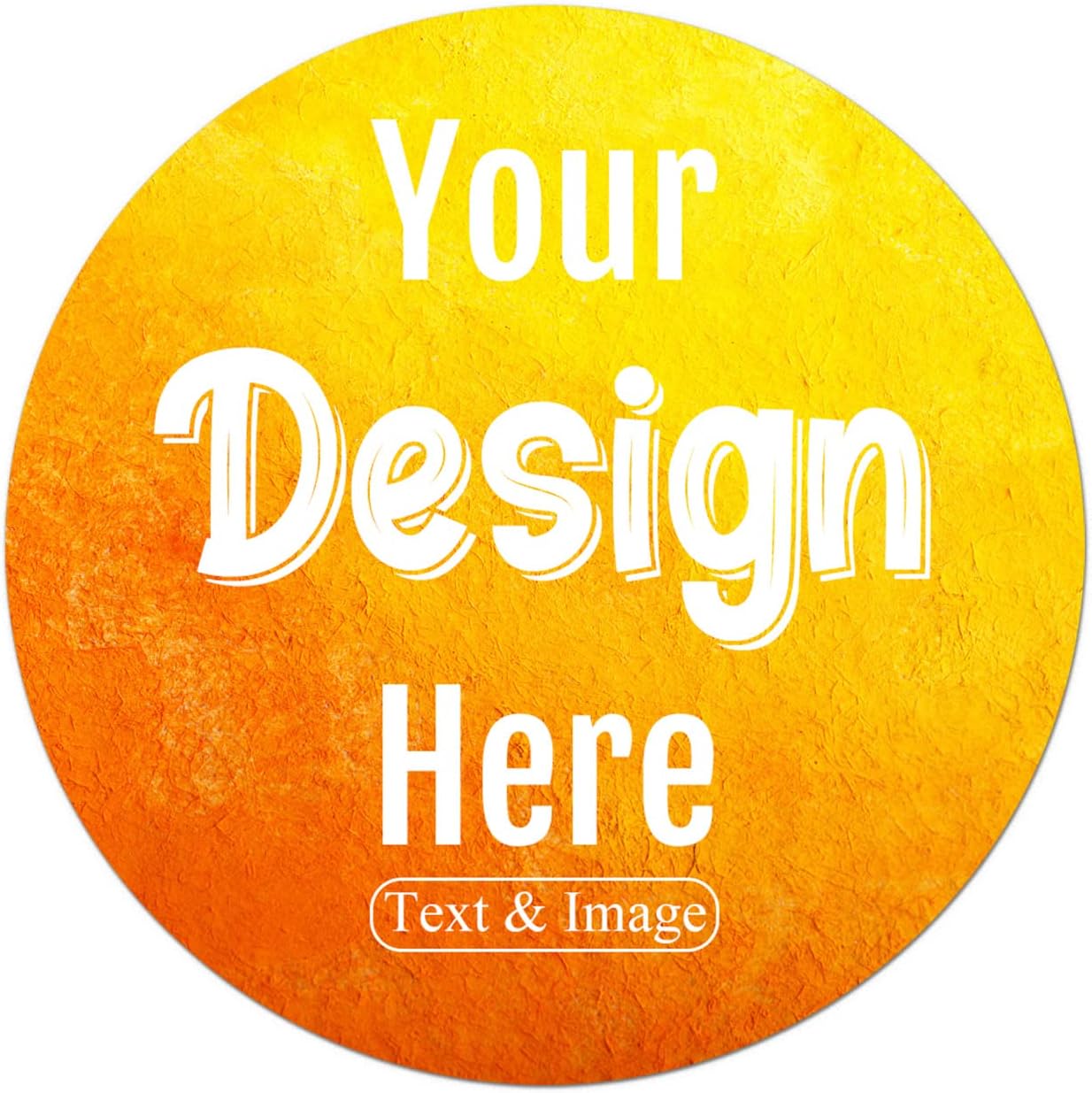100-500 Custom Stickers Personalized Labels, Customized Stickers with Any Image Logo and Text. Custom Stickers for Business Logo Labels,etc. (Circle,3.5 Inch)