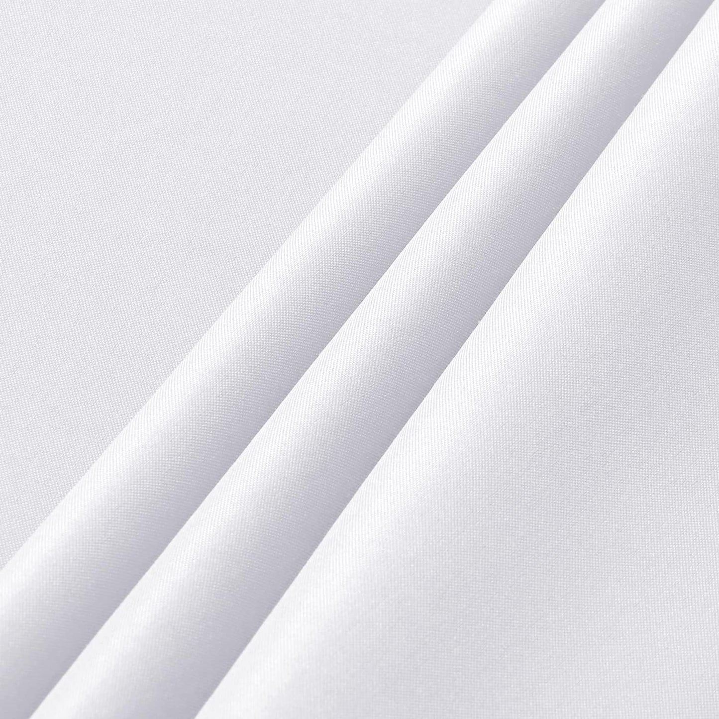 sancua 10 Pack White Tablecloth 60 x 102 Inch, Rectangle Table Cloth for 6 Feet Tables - Stain and Wrinkle Resistant Washable Polyester Table Cover for Dining Tables, Buffet Parties and Camping