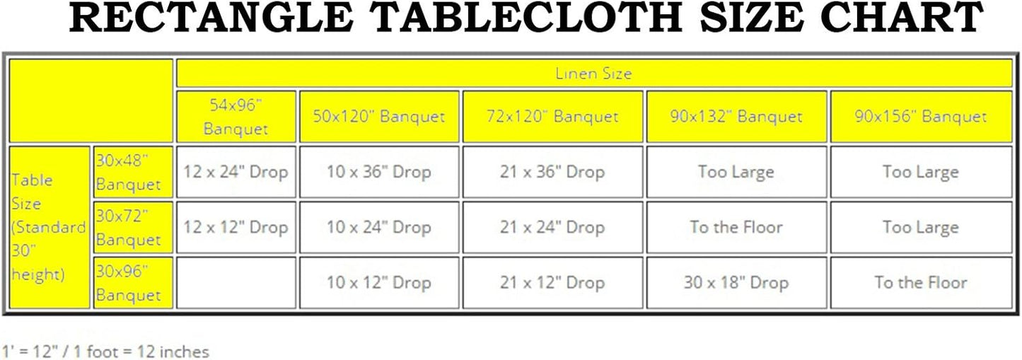 Tableclothsfactory Floral Lace Rectangle Tablecloth 60" x 126" - White