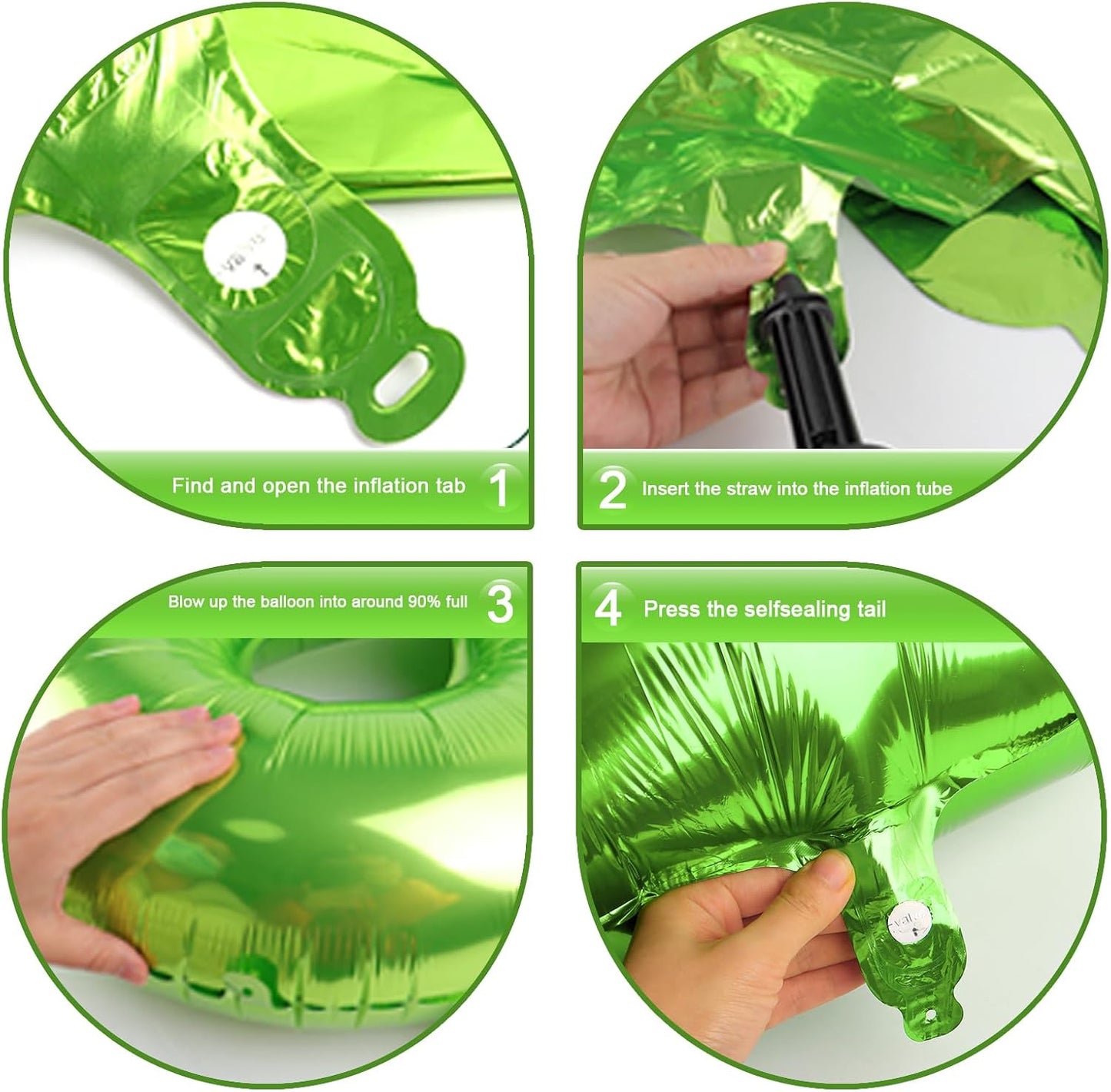 Digital Number 7 Light Green Birthday Balloon 40 Inch, Foil Balloons for 7 17 27 70 77 Party Decorations Supplies, Light Green Mylar Numbers Balloon for Seven Wedding Anniversary