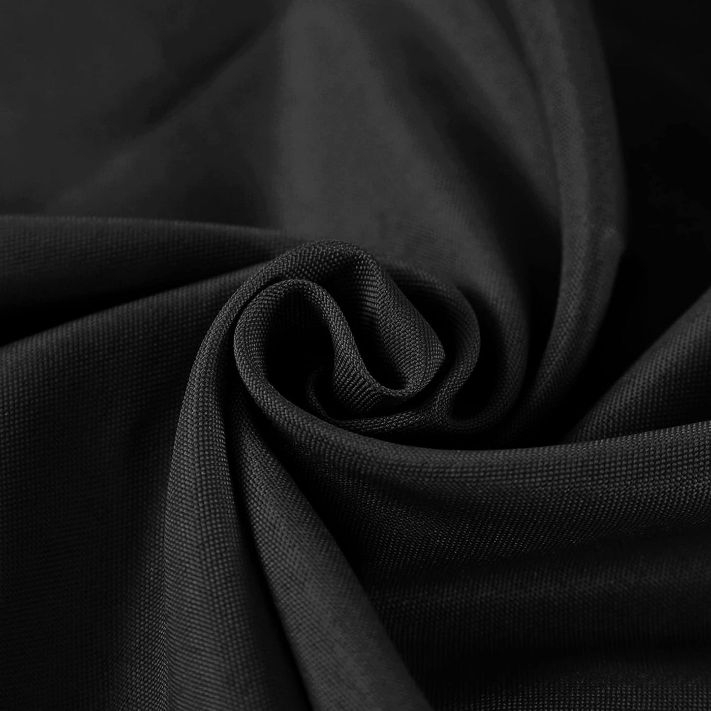 Fokitut 12 Pack Waterproof Round Tablecloth, 132 Inch, Stain Resistant and Wrinkle Polyester Table Cloth, Fabric Table Cover for Kitchen Dining, Wedding, Party, Holiday Dinner-Black