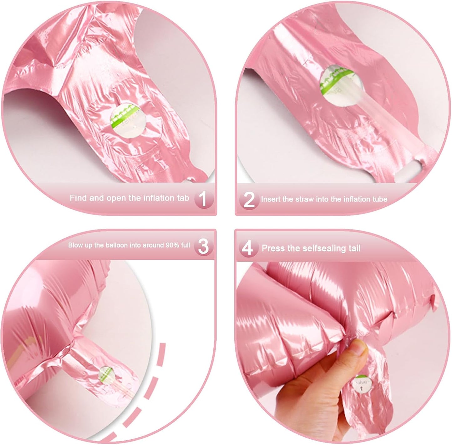 Big Pearlescent Pink 40 Inch 9 Balloon Number, Jumbo Giant 9th 19 29 39 49 99 Birthday Party Decorations, Large Pearl Pink Foil Balloons Anniversary Birthday Party Engagement Decorations