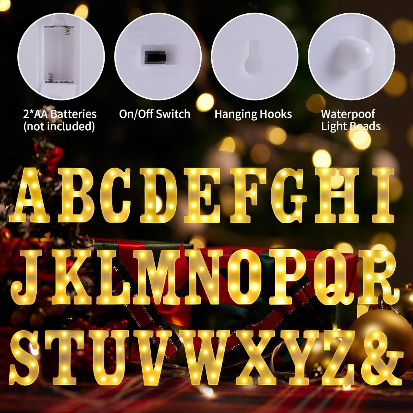 Light Up Letters T,LED Sign Marquee Letters 26 Alphabet for Party Birthday Name,Wedding,Christmas Decorations,Personalized Name Sign Letter for Centerpieces Table and Wall Decor