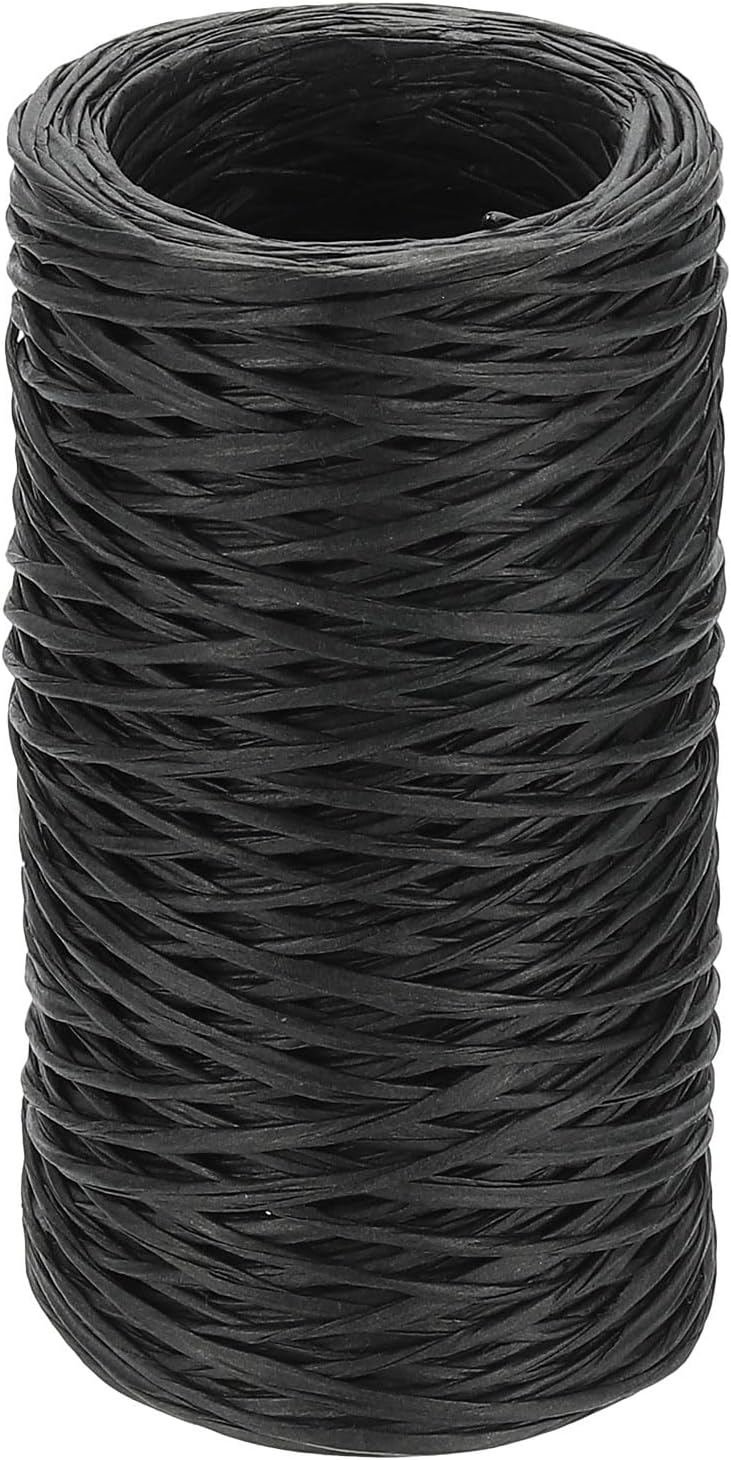 uxcell 164 Feet Floral Wire, 1mm Vine Bind Wire for DIY Crafts Flower Bouquet Christmas Wreaths Black