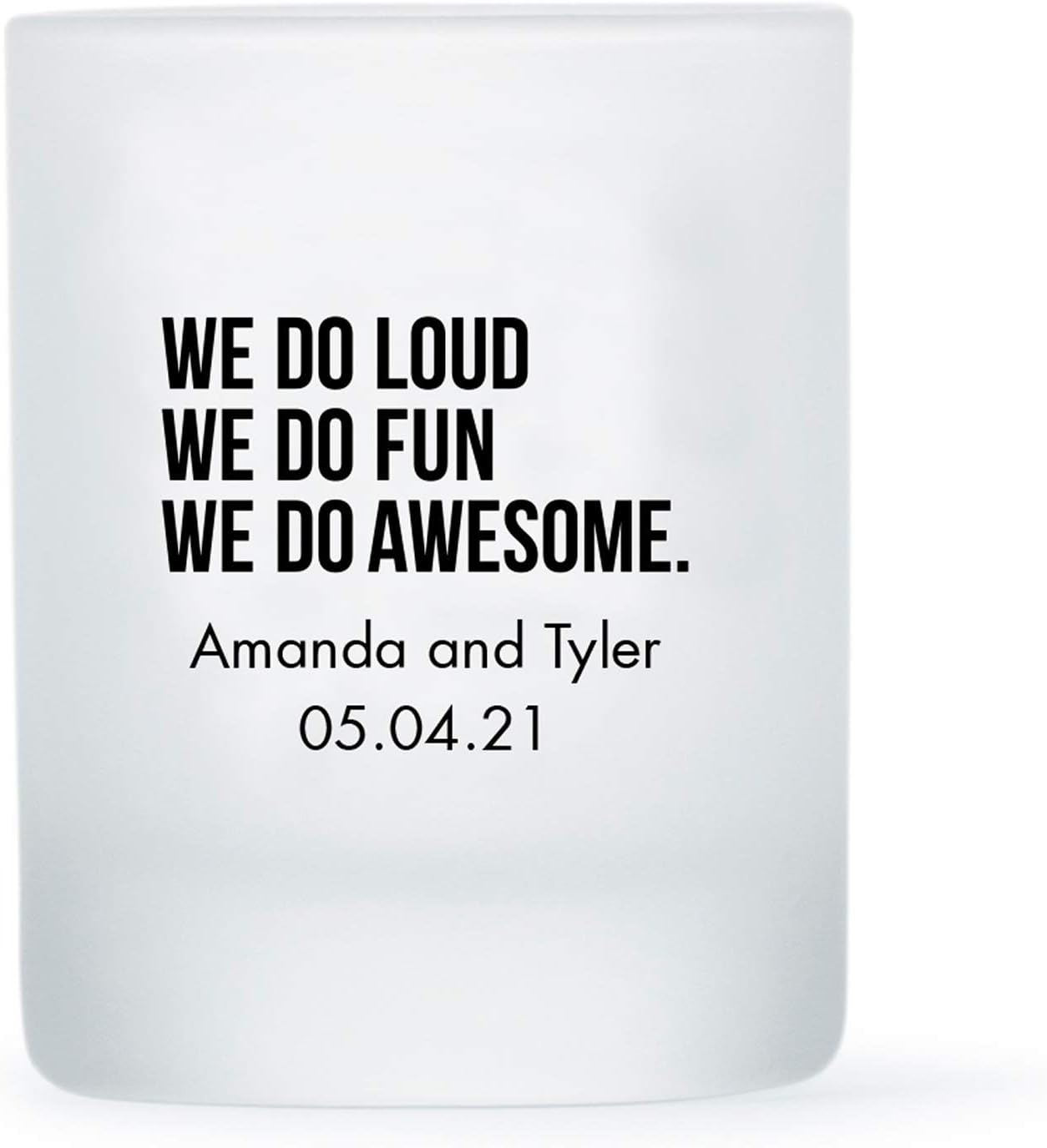 WEDDINGSTAR Personalized 3oz Frosted Shot Glass Customizable Full Color Print - 108 pack