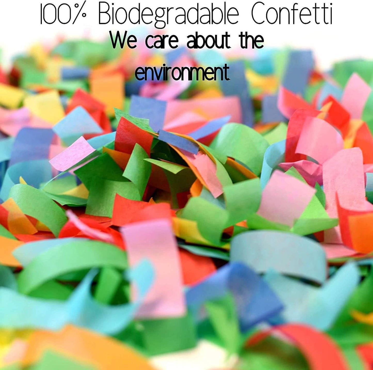 Legend & Co. 12 inch Confetti Cannons Multicolor | Biodegradable Confetti & Air Powered | Launches 20-25ft | Celebrations, New Year's Eve, Birthdays and Weddings (5 Pack)