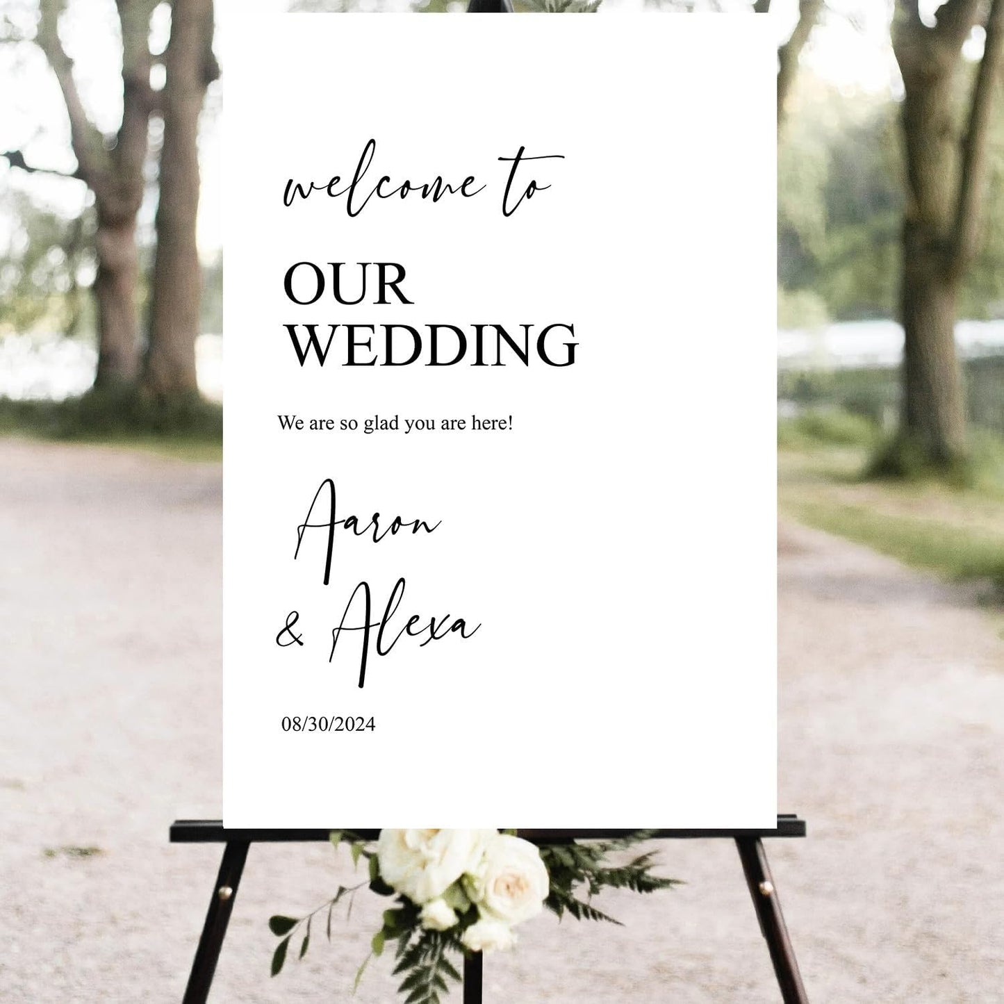Welcome Sign Wedding, Customized Wedding Welcome Sign, Custom Wedding Welcome Sign