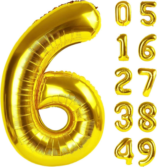 2026 number balloon golden